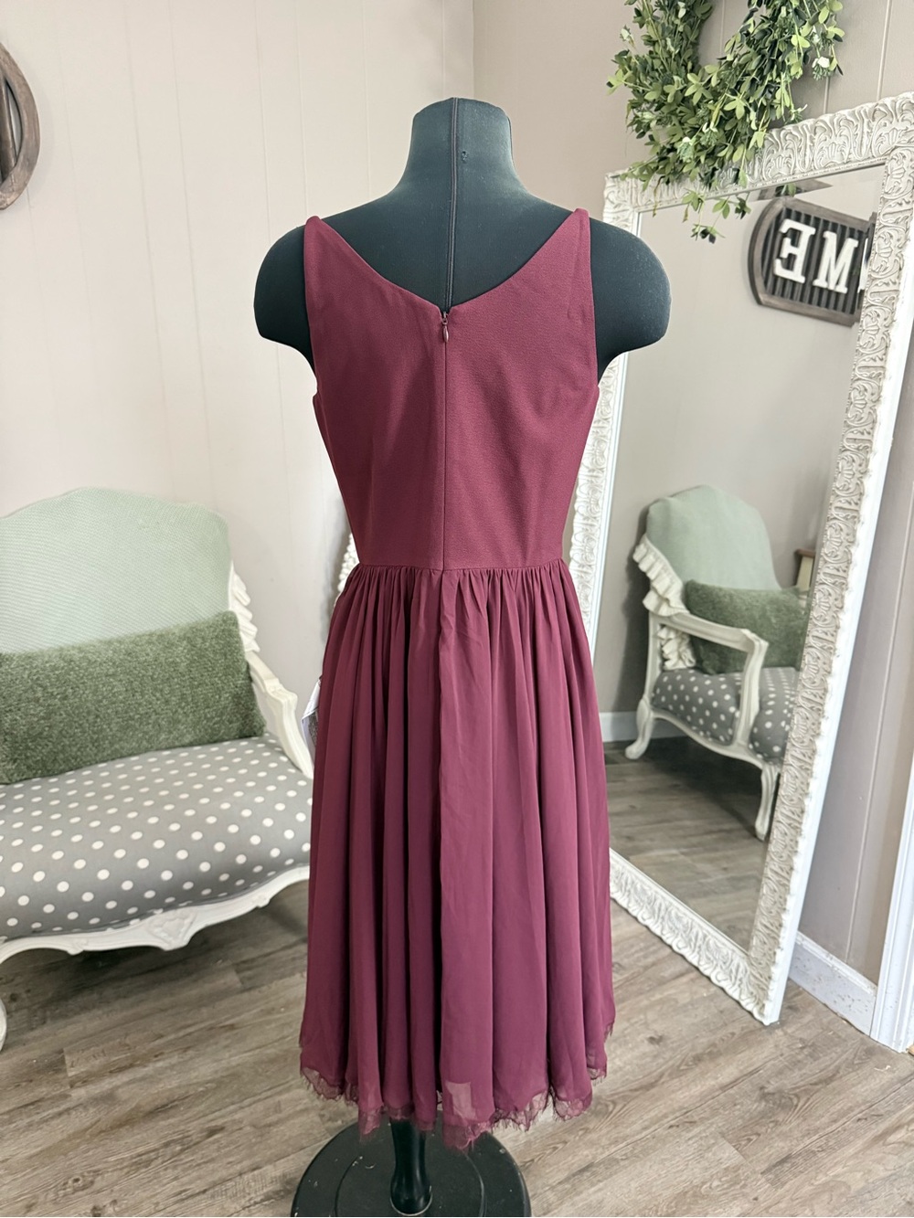 Dress The Population • Alicia Chiffon Fit & Flare Dress - Picture 15 of 16
